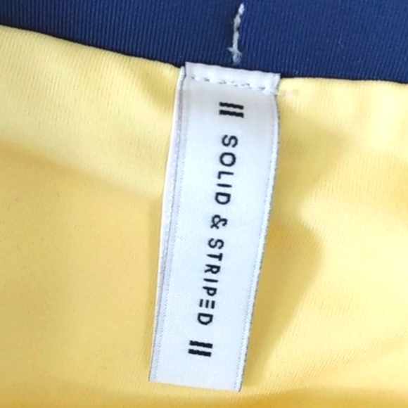 SOLID & STRIPED REVOLVE Yellow High Waist Bikini Bottoms  SIZE MEDIUM NWOT - Picture 6 of 9
